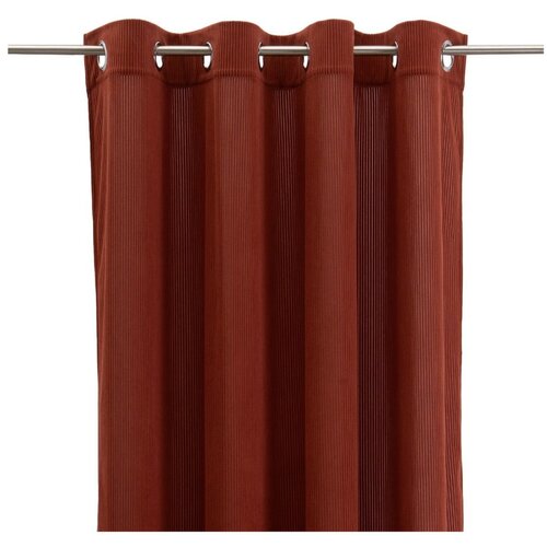 Casa Selecci&amp;oacute;n Zavesa iz rebrastega žameta v barvi terakote 140x260 cm Merely &amp;ndash; Slike