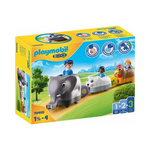 Playmobil 70405 - 1.2.3 - Moj vlečni vlak z živalmi