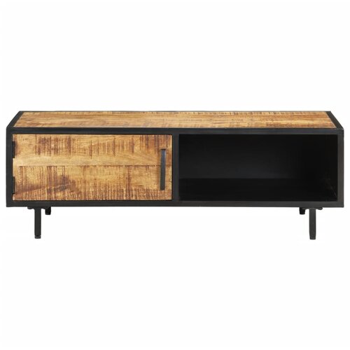 Maison Chic Klubska mizica - kavna mizica - Nizka mizica 105x50x35 cm robusten mangov les, (21754144) Cene