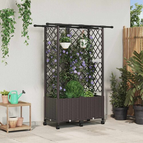  Povi&scaron;eni krevet s mrežom i krovom Smeđa 124 x 40 x 142 cm PP Cijene