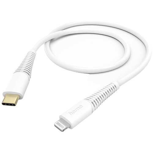 Hama USB polnilni kabel USB 2.0 Apple Lightning vtič \, USB-C&reg; vtič 1.50 m bela 00201603, (20614394) Cene