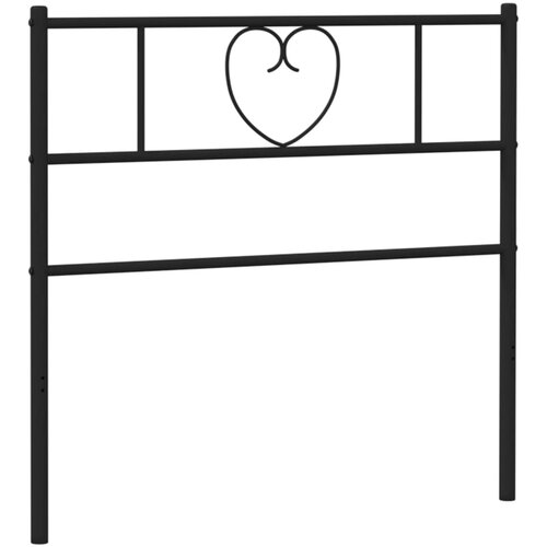 Maison Chic kovinsko posteljno vzglavje - vzglavna omarica - nočna omarica črno 90 cm, (21704389) Slike
