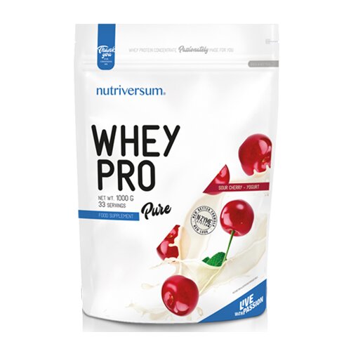 Purepro Whey protein Pro, Ukus Vi&amp;scaron;nja jogurt, 1000g Slike