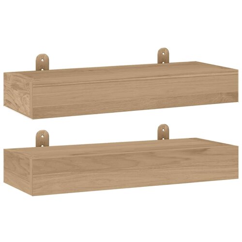 Maison Chic 2 kosi Stenske Police - Viseče police 40x15x4 cm trdna tikovina, (21793368) Slike
