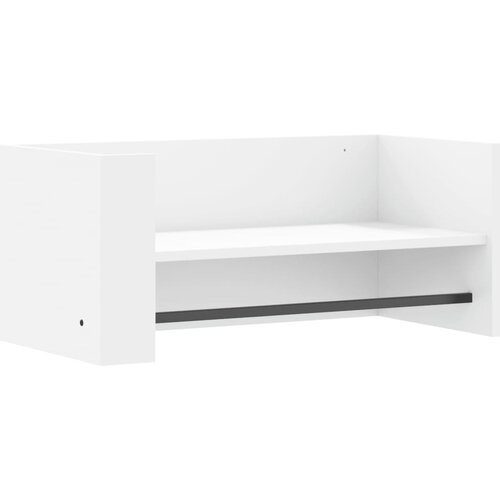 Maison Chic Stenska polica - Viseča Polica bela 70,5x35x30,5 cm inženirski les, (21758824) Slike