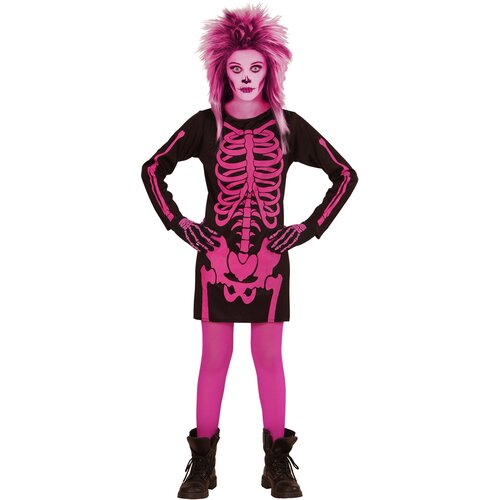  Kostim Kostur, Skeleton Girl Pink, 8-10 godina Slike