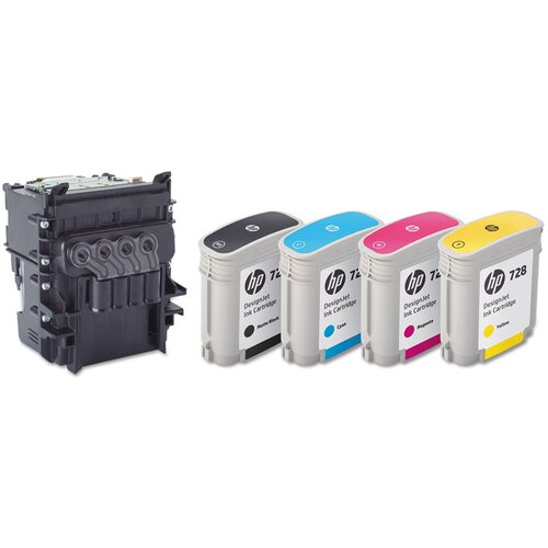 HP Komplet tiskalnih glav 729 F9J81A (C/M/Y/K), original Cene