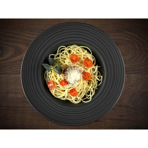Creatable Set Krožnikov Za Testenine Lava Stone Black, 2-Delni Slike