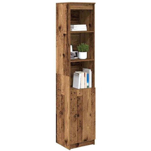 VidaXL Visoka omara starinski les 37,5x35x180 cm inženirski les Slike