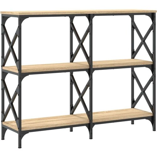  Konzolni stol boja hrasta 100 x 28 x 80 5 cm konstruirano drvo Slike
