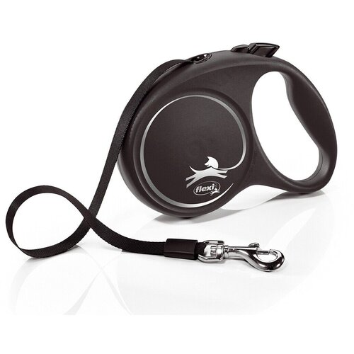 Flexi Povodac za pse Flexi BLACK DESIGN 5 m Veličina S Silver Slike