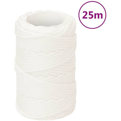 vidaXL Vrv za čoln popolnoma bela 2 mm 25 m polipropilen Cene