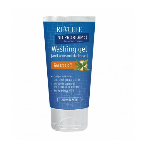 Revuele gel za umivanje obraza - No Problem Facial Washing Gel Tea Tree Oil