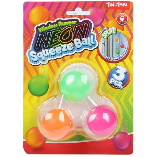 Magic Toys Squeeze: Ljepljivi neon set od 3 lopte Slike