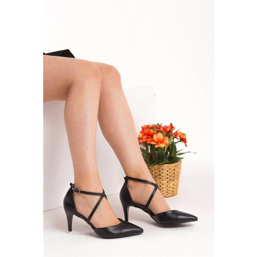 Fox Shoes Black Women's Heeled Shoes Slike