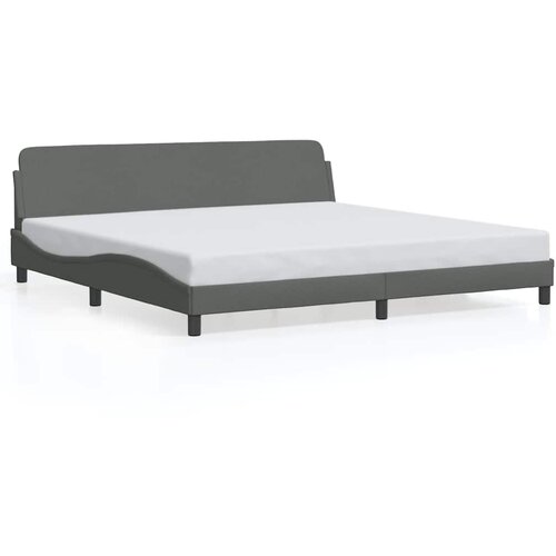  Okvir za krevet Dover tamnosivi 200x200 cm od tkanine Slike