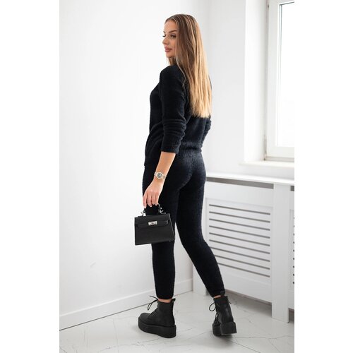 Kesi Two-piece set of alpaca sweaters black Cene