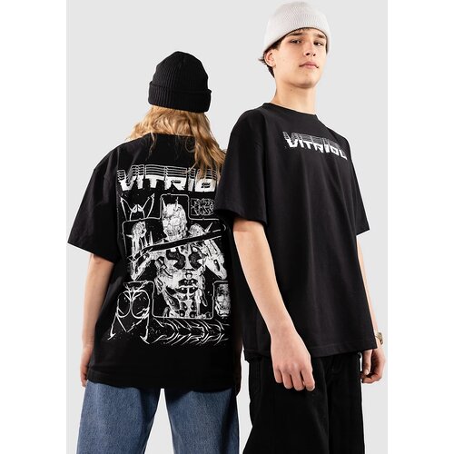 Vitriol Threshold Thrasher Boxy T-shirt limo black Cene