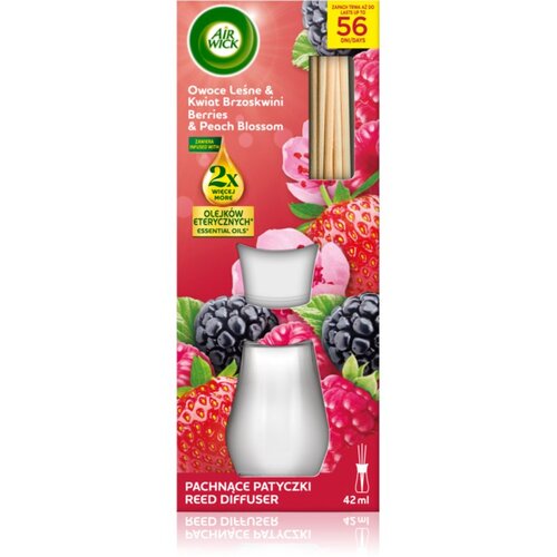 Air Wick Essential Oils Berries &amp;amp; Peach Blossom aroma difuzor 42 ml Slike