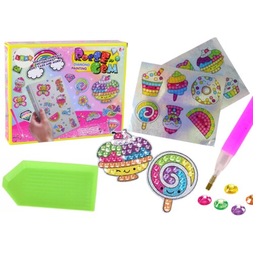 Diamond Sticker Set DIY Sweets Colorful Stickers Cene