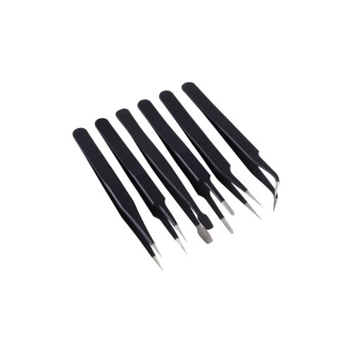 Quadrios ESD pinceta 6 komada obloženi nehrđajući čelik EN 61340-5-1 23EC157 set pinceta Cijene