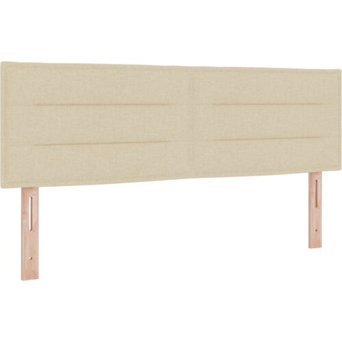 Box Spring Krevet s Madracem Krem 140x200 cm Materijal Slike