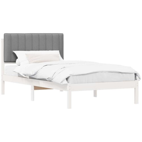  Krevetni okvir s tapiciranim uzglavljem Svijetlo siva Slike