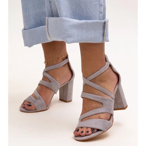 D/CEO Black sandals on a block heel Millo Cene