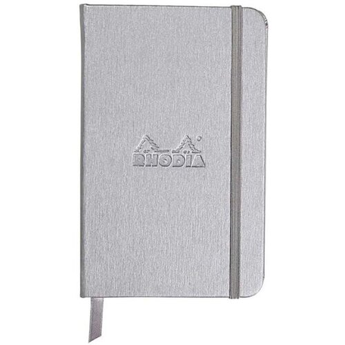  Notes 9x14, Rhodia Webnotebook, tvrde korice, diktando crte, silver Cijene