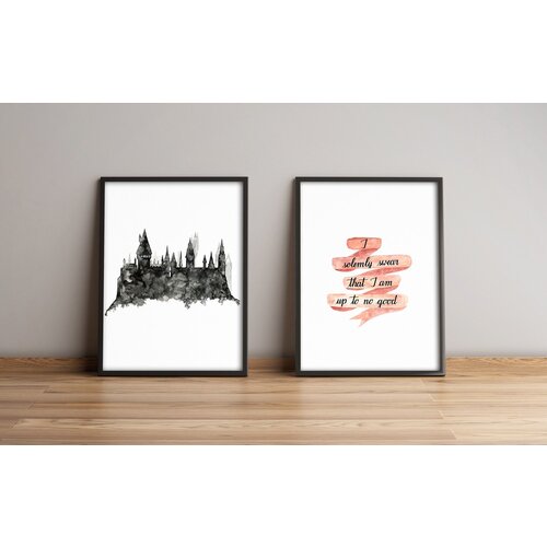Wallity 2Pysct-006 multicolor decorative framed mdf painting (2 pieces) Slike