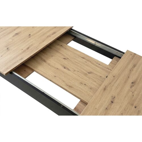  Pravokutni rastezljivi stol 120&amp;ndash;160 &amp;times; 80 cm za kuhinju i blagovaonicu, za 4&amp;ndash;6 osoba, artisan hrast Slike