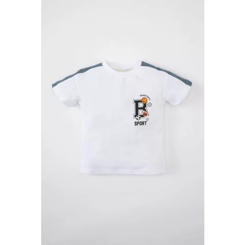 Defacto Baby Boy Crew Neck Sports Printed T-Shirt
