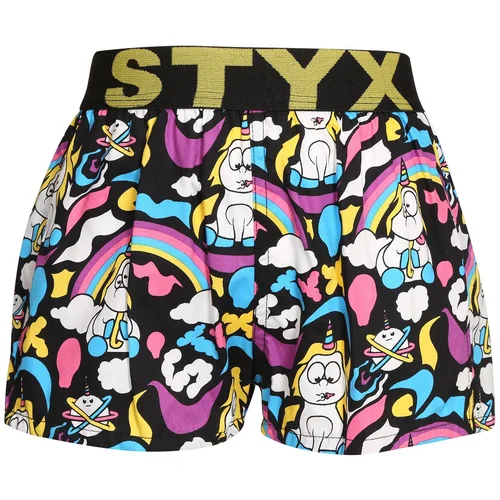 STYX Children's boxer shorts art sports rubber unicorn