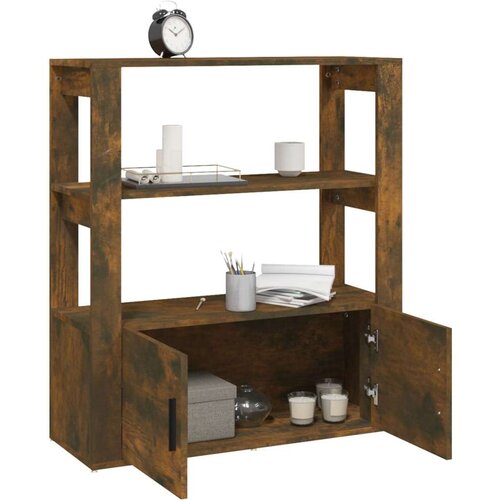  Komoda boja dimljenog hrasta 80x30x90 cm od konstruiranog drva Slike