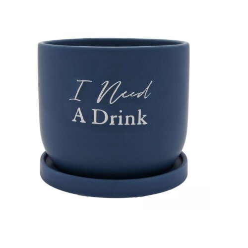 Widdop &amp;amp; Co. Country Living - Saksija - Country Living, I Need A Drink Slike