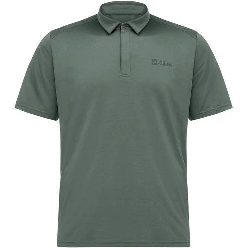 Jack Wolfskin Polo majice kratki rokavi Delfami Polo Shirt Zelena