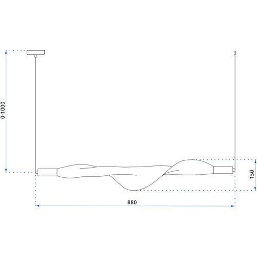 Toolight Stropni luster LED APP1445-CP GOLD Slike