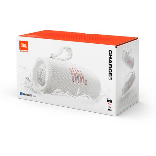 JBL charge 6 bluetooth prenosni zvočnik, bel Slike