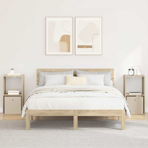  Noćni ormarić s ladicama 2 pcs Sonoma hrast 35 x 32 x 68,5 cm Cene
