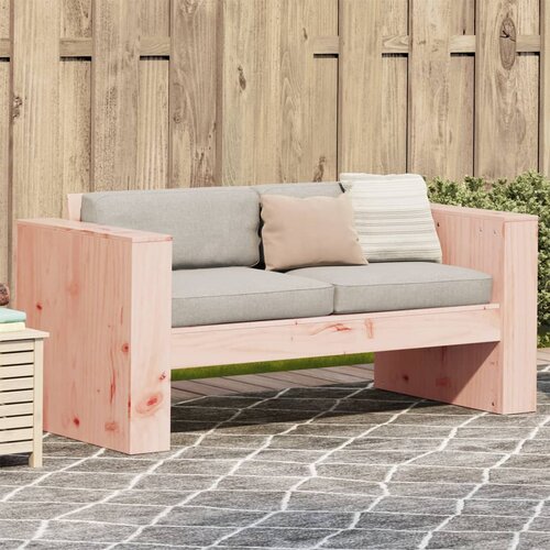 vidaXL Vrtni kavč dvosed 134x60x62 cm trden les douglas Cene