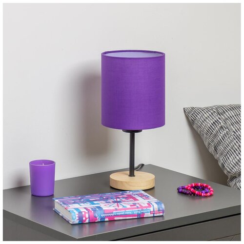  Brilagi - Stona lampa NUBILA WOOD 1xE27/25W/230V hrast/ljubičasta Cene