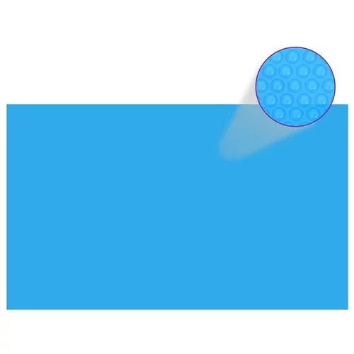  Pravokotno pokrivalo za bazen 1000x600 cm PE modro