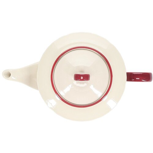 S|P Collection Bordo rdeč/slonoko&amp;scaron;čen porcelanast čajnik 920 ml Cyril &amp;ndash; Slike