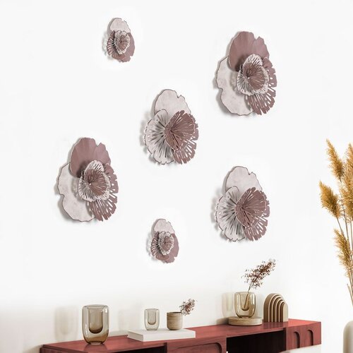 WALLXPERT issan ACH160-2 multicolor dekorativni metalni zidni dodatak set (6 komada) Cene