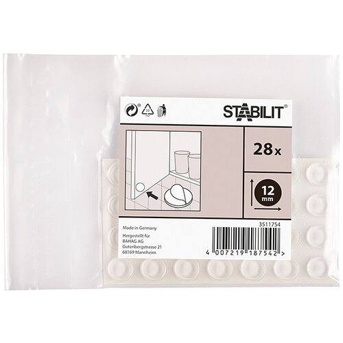 STABILIT zaščitne podloge (12 mm, prosojne, samolepilne, 28 kosov) Cene