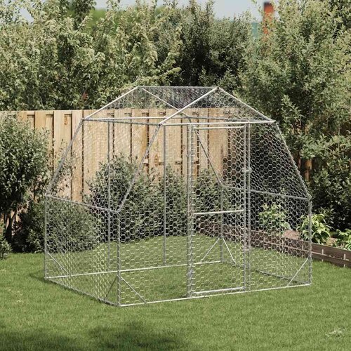 vidaXL chicken Run 2,5x2x2,25 m pocinčani čelik Cene