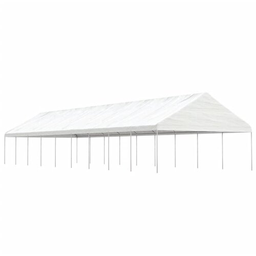 vidaXL Paviljon s streho bel 20,07x5,88x3,75 m polietilen Cene