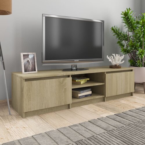 VidaXL TV ormarić od iverice boja hrasta sonome 140 x 40 x 35,5 cm Slike