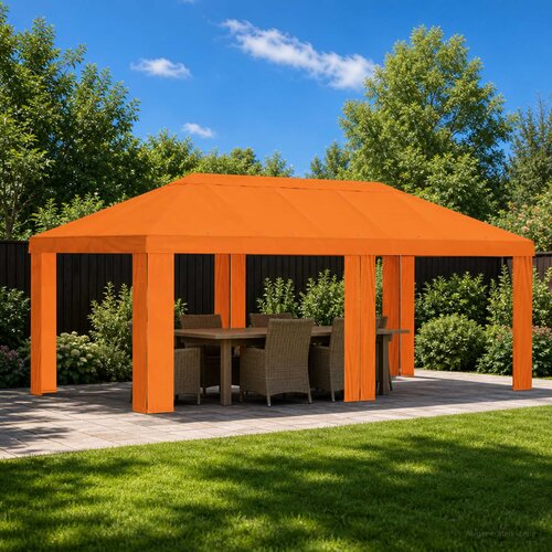 Gazebo Pokrivač 6 x 3 m Narančasta Poliester 190 gsm Cene
