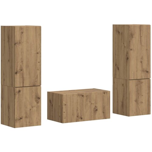 vidaXL Komplet TV omaric 5 pcs Umetni hrast Konstruiran les, (5000132260) Cene